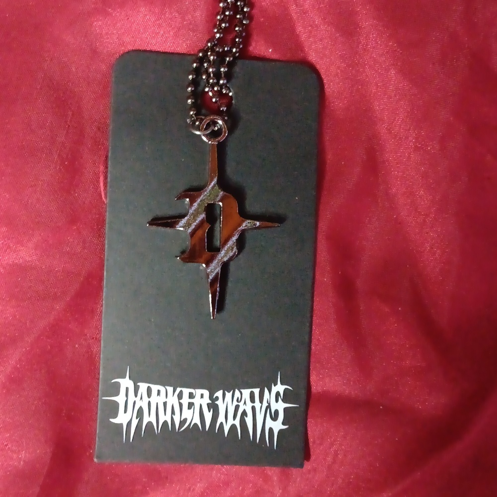 Dolls Kill × Darker Wavs Logo Necklace (OS)